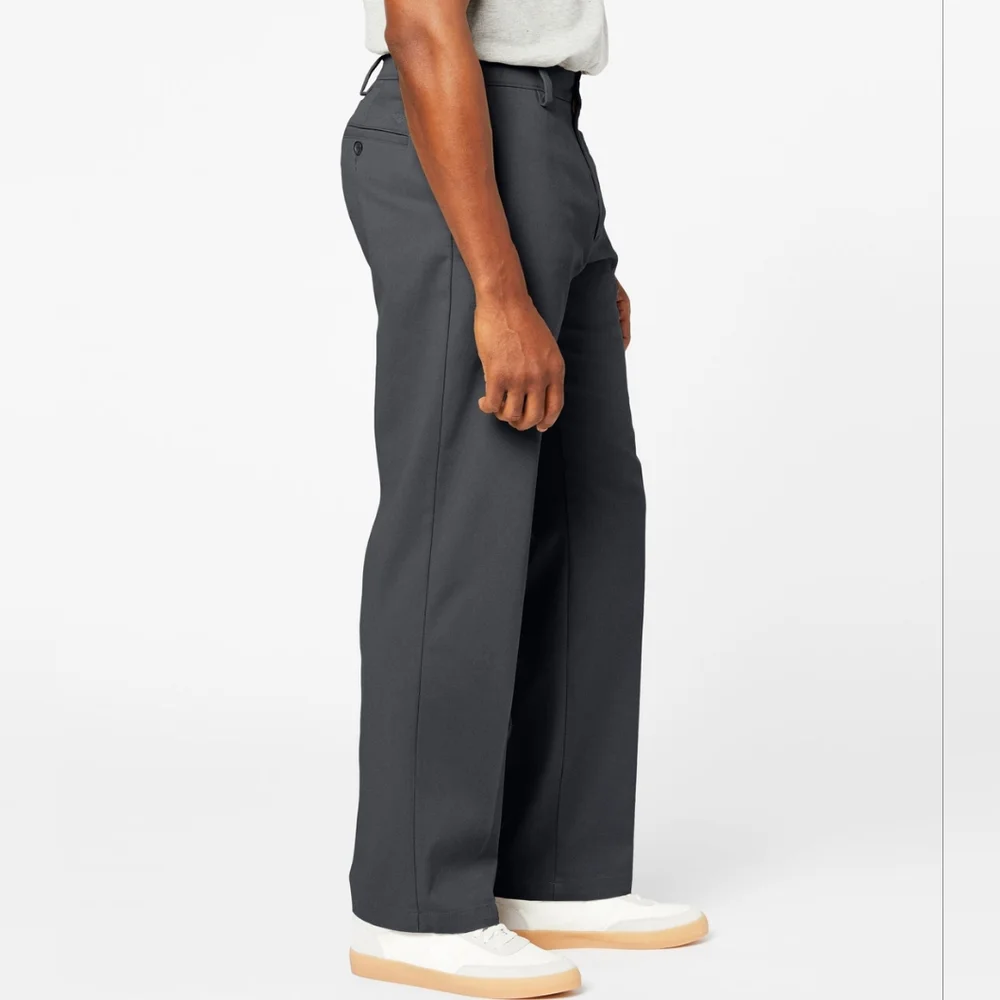 Dockers Premium Men's Gray Pleated Cuffed Dress Pants Size 36X29 - Picture 5 of 12